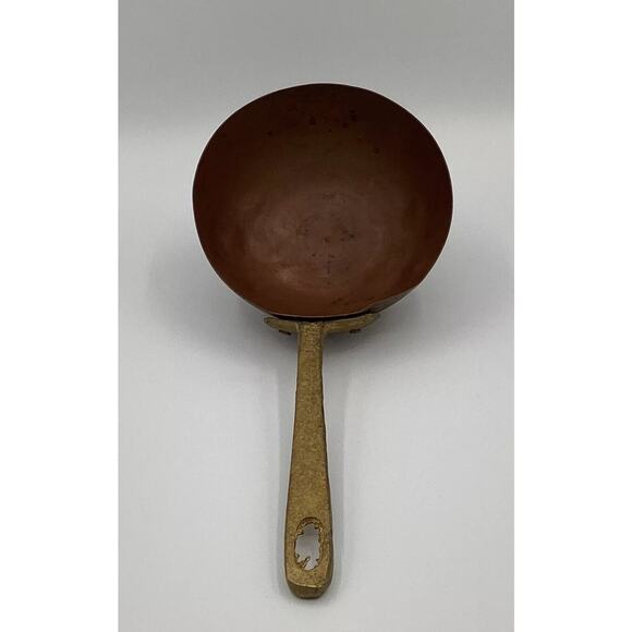 Hammered Pure Copper serving Spoon kitchen decor Hand Made VTG - Picture 1 of 5